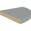 Kelluvat kulmahyllyt 2 kpl harmaa 35x35x3,8 cm mdf
