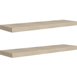Kelluvat seinähyllyt 2 kpl tammi 90x23,5x3,8 cm mdf