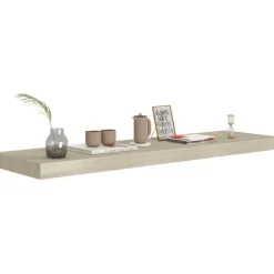 Kelluvat seinähyllyt 2 kpl tammi 90x23,5x3,8 cm mdf