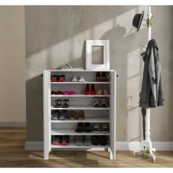 Kenkäkaappi Linento Furniture FRN-20046, valkoinen