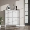 Kenkäkaappi Linento Furniture FRN-10048, valkoinen