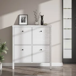 Kenkäkaappi Linento Furniture FRN-10048, valkoinen
