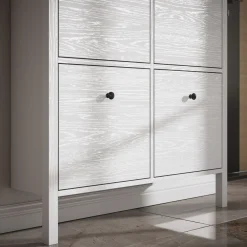 Kenkäkaappi Linento Furniture FRN-10048, valkoinen