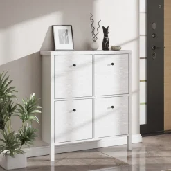 Kenkäkaappi Linento Furniture FRN-10048, valkoinen