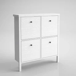 Kenkäkaappi Linento Furniture FRN-10048, valkoinen