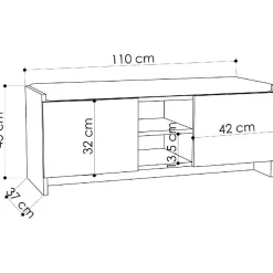 Kenkäkaappi Linento Furniture Zulla, eri värejä