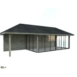 Kesähuone Palmako Bianca Set 218, sis.liukuovet 24,9 m²