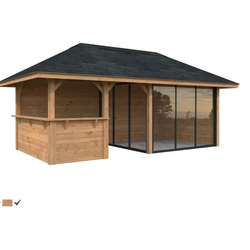 Kesähuone Palmako Bianca Set 207, sis.liukuovet 16,6 m²