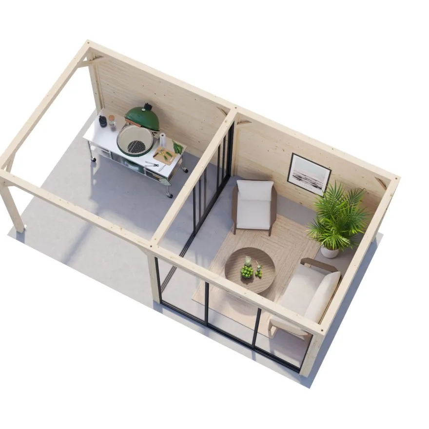 Kesähuone Palmako Lenna Set 405, sis.liukuovet 16,6 m²