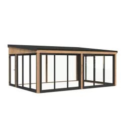 Kesähuone Palmako Lumi 23,3 m2, sis. tuplalasilla liukuovet