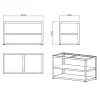 Kesäkeittiön perusmoduuli Myoutdoorkitchen, 120 cm, 2 moduulia, musta