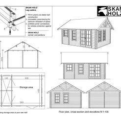 Kesämökki Skan Holz Toronto 4, 27.7m²