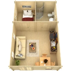 Kesämökki Skan Holz Toronto 4, 27.7m²