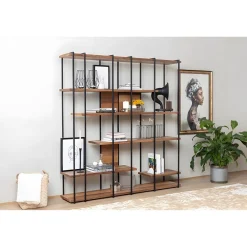 Kirjahylly Linento Furniture Cooper, pähkinäpuu