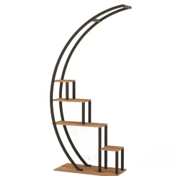Kirjahylly Linento Furniture Garden, ruskea/musta