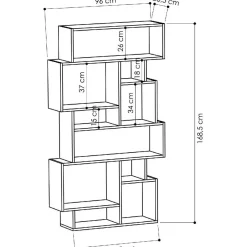 Kirjahylly Linento Furniture Karmato, eri värejä