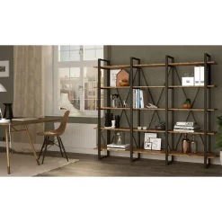 Kirjahylly Linento Furniture ML4, ruskea