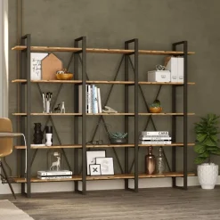 Kirjahylly Linento Furniture ML4, ruskea