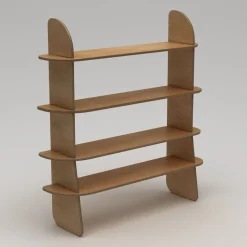 Kirjahylly Linento Furniture Scala 2, 150x160cm, puunruskea