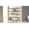 Kirjahylly Linento Furniture VG6-LB musta/kulta