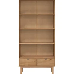 Kirjahylly Otta 88x35x180cm, mänty, eri värejä