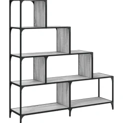 Kirjahylly 4 tasoa, 139x33,5x149 cm, tekninen puu, eri värejä (33021)