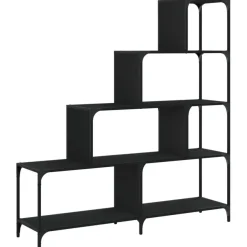 Kirjahylly 4 tasoa, 139x33,5x149 cm, tekninen puu, eri värejä (33021)