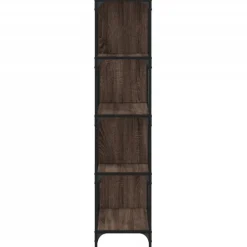 Kirjahylly 4 tasoa, 139x33,5x149 cm, tekninen puu, eri värejä (33021)