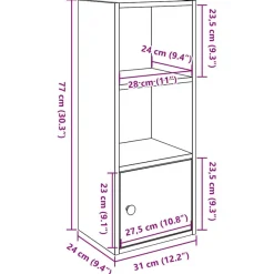 Kirjahylly, tekninen puu, eri värejä ja kokoja (44499)