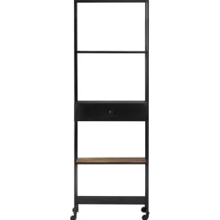 Kirjahylly 60-80x35x180cm, karkea mangopuu, eri kokoja
