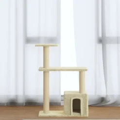 Kissan kiipeilypuu, sisal-raapimispylväät 70 cm, eri värejä (07024)