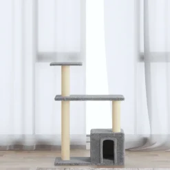 Kissan kiipeilypuu, sisal-raapimispylväät 70 cm, eri värejä (07024)