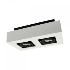 Kohdevalaisin Spectrum Mirora 2xGU10 255x145x85mm pinta-asennettava valkoinen