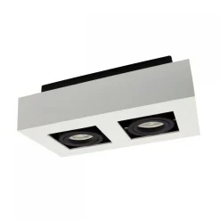Kohdevalaisin Spectrum Mirora 2xGU10 255x145x85mm pinta-asennettava valkoinen