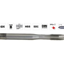 Konekierretappi Tivoly T Line, M8x1,25, HSS DIN
