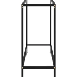 Konsolipöytä läpinäkyvä 80x35x75 cm karkaistu lasi