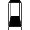 Konsolipöytä musta 120x35x75cm karkaistu lasi
