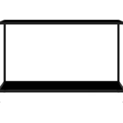 Konsolipöytä musta 120x35x75cm karkaistu lasi