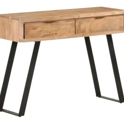Konsolipöytä, 100x35x76cm, täysi akaasiapuu, elävillä reunoilla