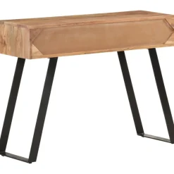 Konsolipöytä, 100x35x76cm, täysi akaasiapuu, elävillä reunoilla