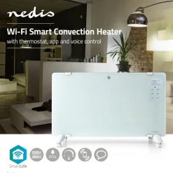 Konvektiolämmitin Nedis Wi-Fi WIFIHTPL20FWT, 2000W