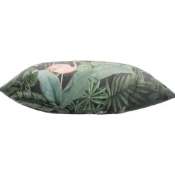 Koristetyyny Home4You HOLLY 45x45 cm, trooppiset kasvit, vihreä