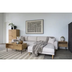 Koristetyyny House Nordic Galena, 45x45cm, keinoturkis