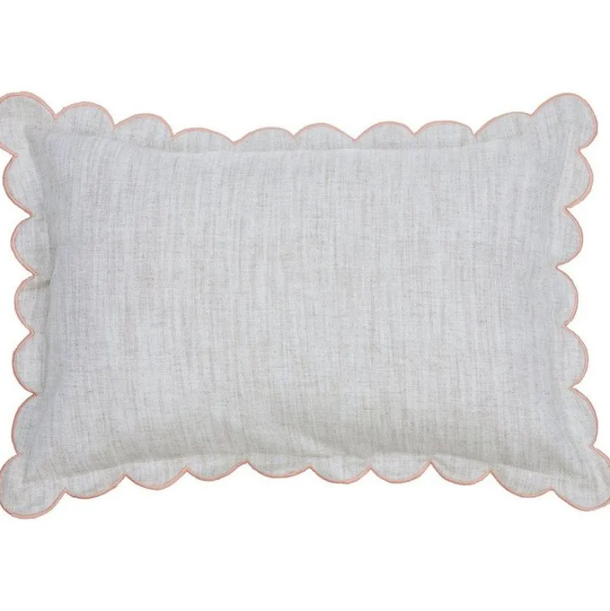 Koristetyynynpäällinen Svanefors Sabina, 40x60cm, korallinpunainen