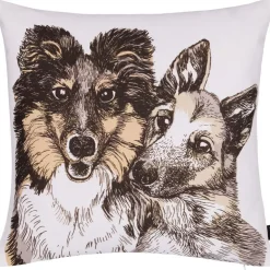 Koristetyynynpäällinen Vallila Ystävykset, 43x43cm, beige