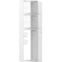 Korkea kaappi Polaria Combi 400, 400x1700mm, 2 koria, oikeakätinen