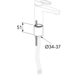 Korotusjalka Gustavsberg pesuallashanalle, sisältää ruuvit, lyijytön