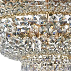 Kristallivalaisin Maytoni Diamant Crystal Palace 14-G, 800mm, antiikkikulta