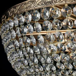 Kristallivalaisin Maytoni Diamant Crystal Palace 14-G, 800mm, antiikkikulta