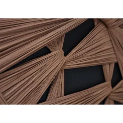 Käsintehty seinätaide Nordih Plaster Textile Knot Structure Brown&Black, 120x80cm